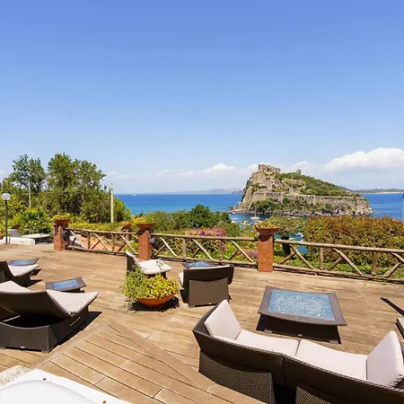 Massimo Cartaromana With Wide Pool And View On The Castle Villa Ischia